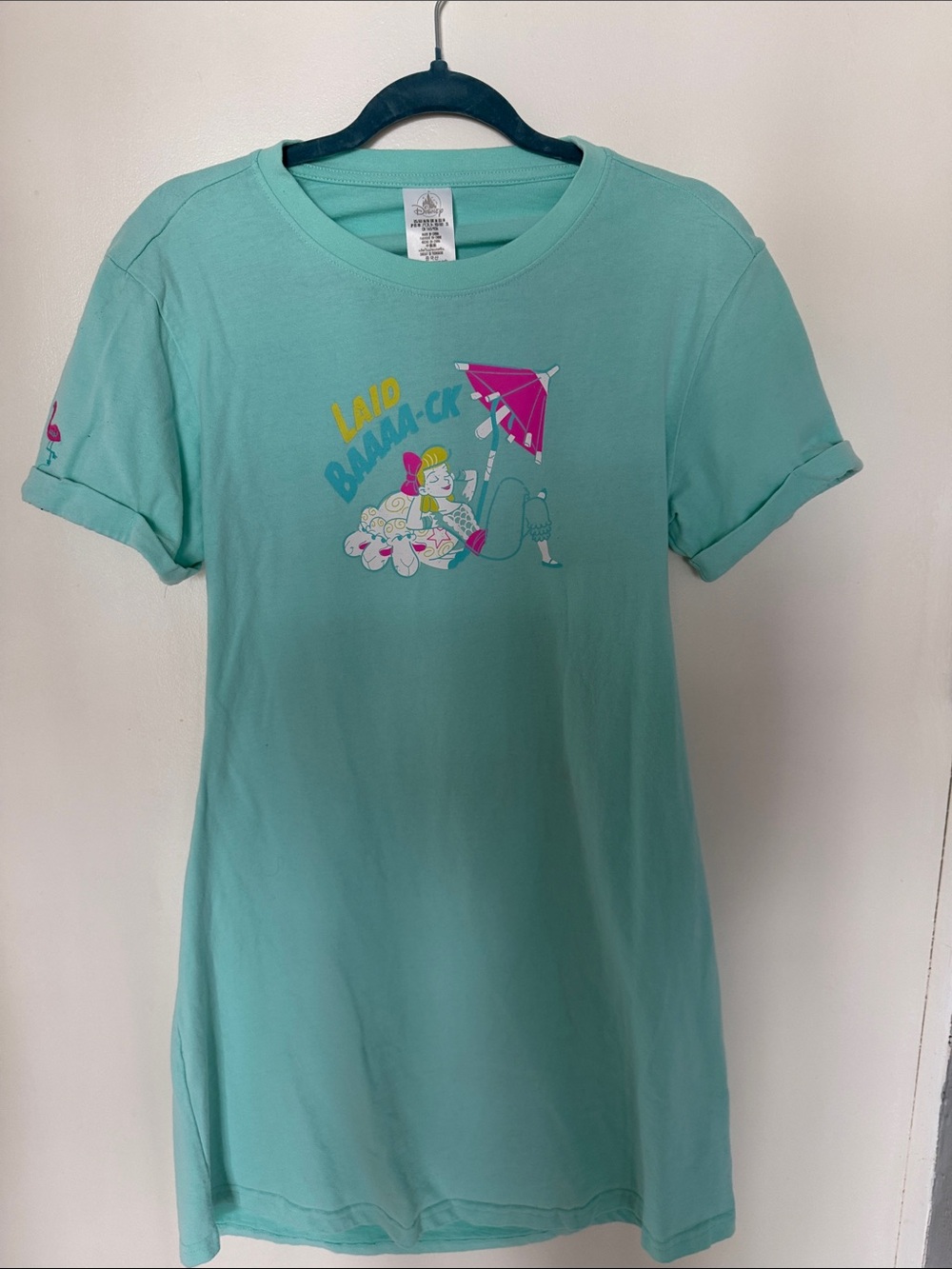 Disney Parks Toy Story Bo Peep Laid Baaaa-ck Open Cut-Out Back T-Shirt Dress - M